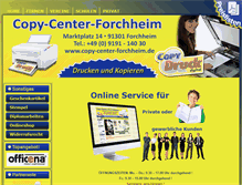 Tablet Screenshot of copy-center-forchheim.de